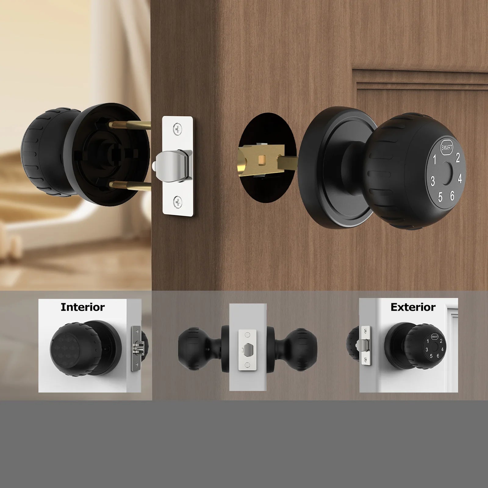 🔒 Viladepot Smart Lock with Fingerprint 📱 | App Control, Passcode & Touch Keypad 🚪