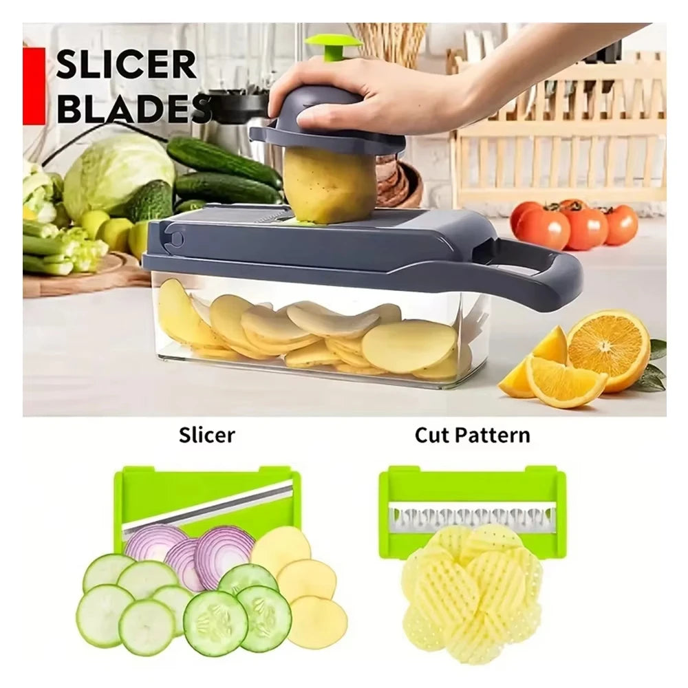 🥗 Fruit & Vegetable Slicer & Grater | Safe, Lightweight & Easy to Use