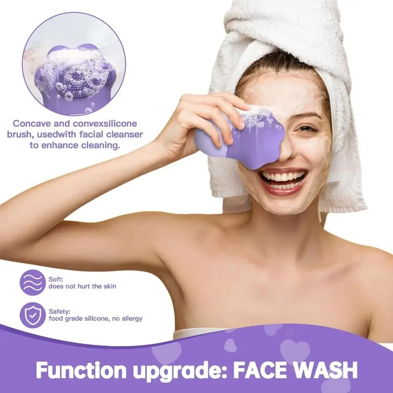 ❄️ Silicone Ice Cube Trays & Facial Massager – Beauty Lifting & Contouring