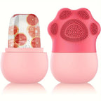 ❄️ Silicone Ice Cube Trays & Facial Massager – Beauty Lifting & Contouring