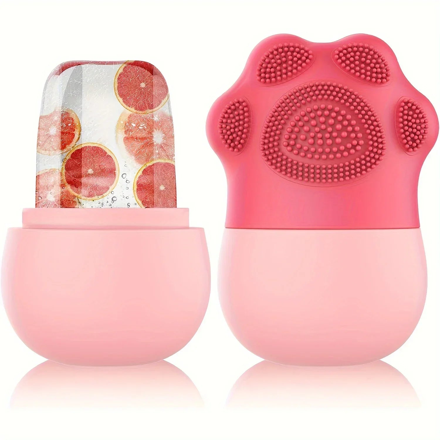 ❄️ Silicone Ice Cube Trays & Facial Massager – Beauty Lifting & Contouring