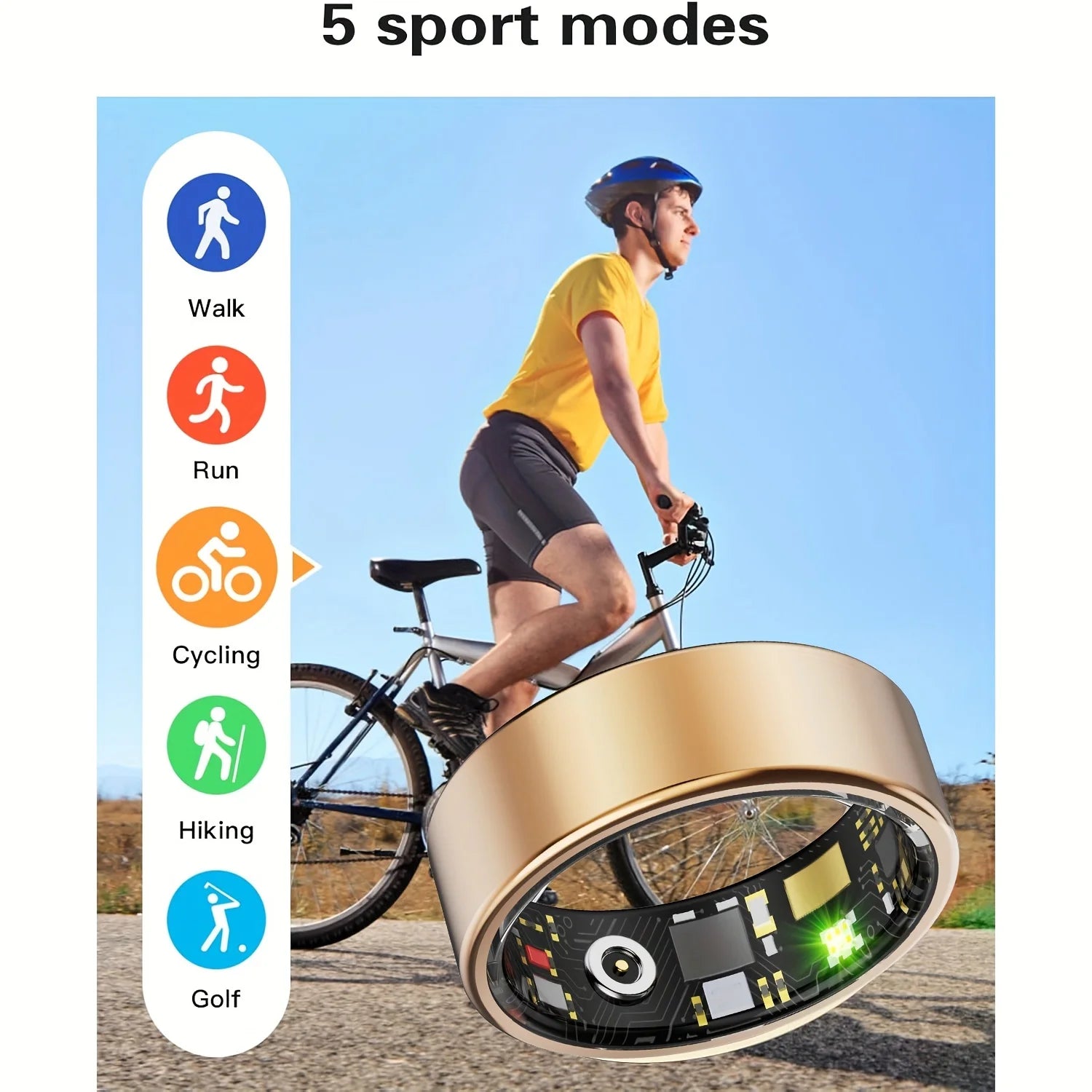 💍 Smart Ring – Sleep Tracking & Motion Monitoring | Compatible with iPhone & Android
