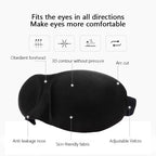 😴 3D Contoured Eye Mask for Sleeping – Lightweight & Comfortable Sleep Blindfold