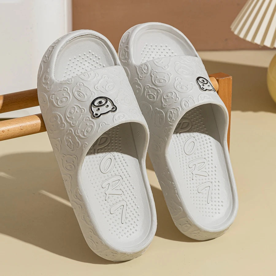 🩴 NoEnName_Null Men’s Indoor Platform Slippers