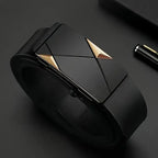 🧍‍♂️👔 Stylish Men's PU Leather Belt – Automatic Buckle