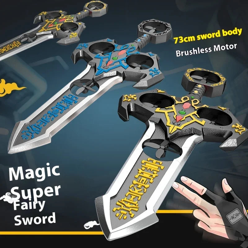 🛩️ 2025 RC Flying Sword Drone with Brushless Motor & RGB Lights