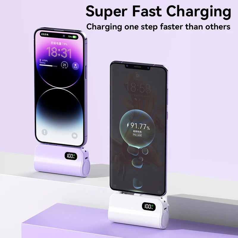 🔋 Xiaomi Mini Power Bank 50,000mAh ⚡ | 2 en 1 | Carga Rápida y Pantalla Digital 📱