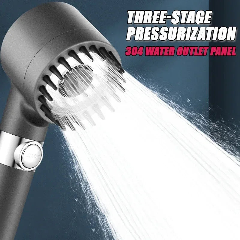 🚿 High-Pressure 3-Mode Water-Saving Shower Head