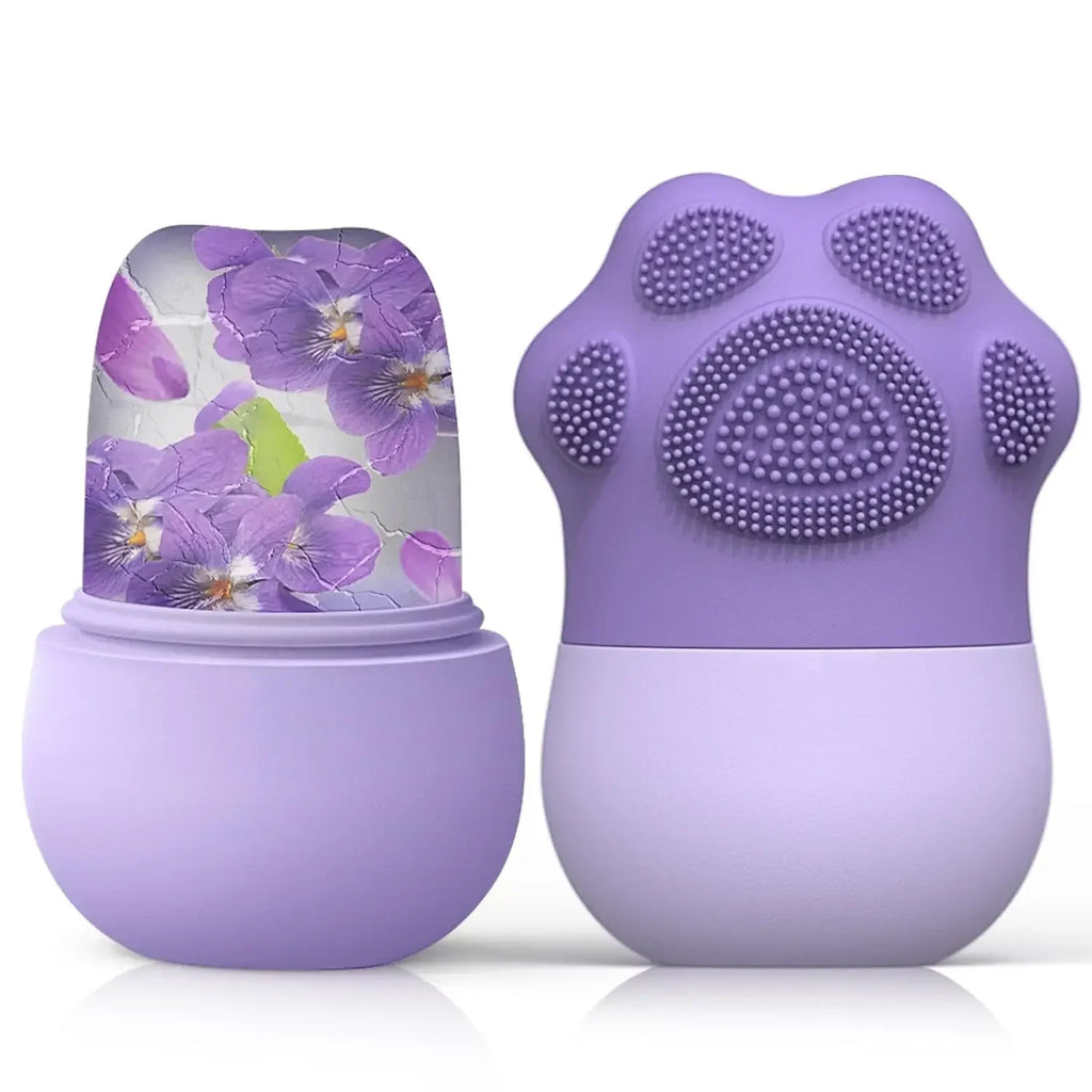 ❄️ Silicone Ice Cube Trays & Facial Massager – Beauty Lifting & Contouring