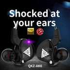 🎧 Original QKZ AK6 In-Ear Earphones – 6 Dynamic Driver Unit