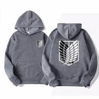 ⚔ Attack on Titan Hoodie – Unisex Anime Streetwear Pullover