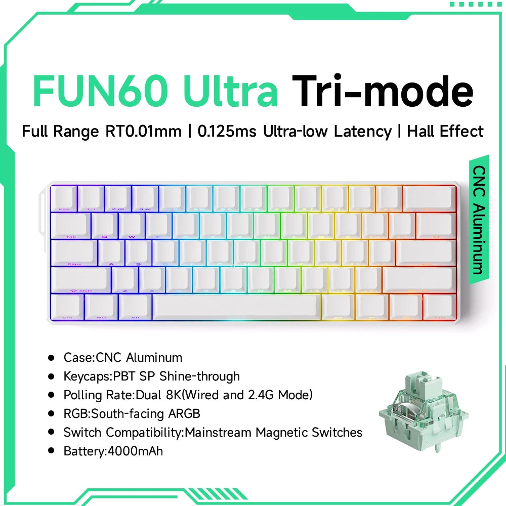 ⌨️ AKKO MonsGeek FUN60 Series Mechanical Keyboard – 61 Keys