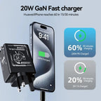 ⚡ GaN USB-C Charger 20W 🔌