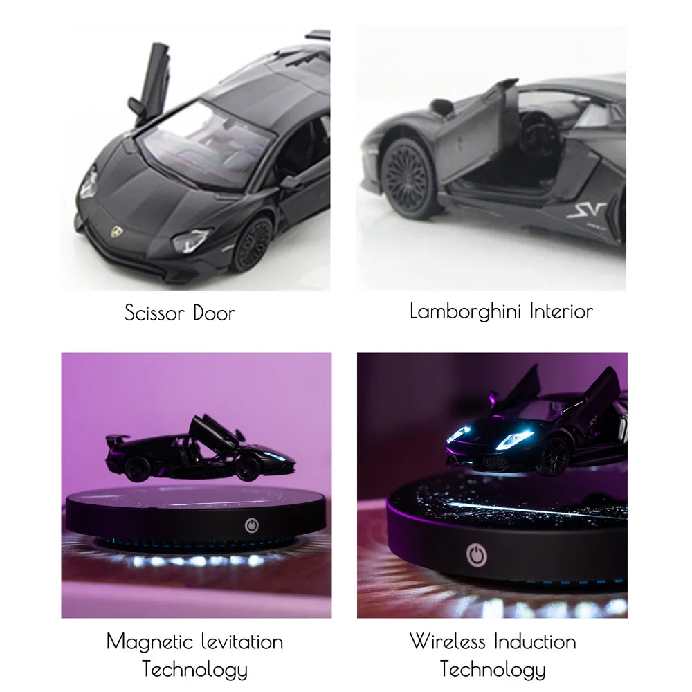 🚗 Magnetic Levitating Floating Car | 360° Rotating Decoration Display 🌀