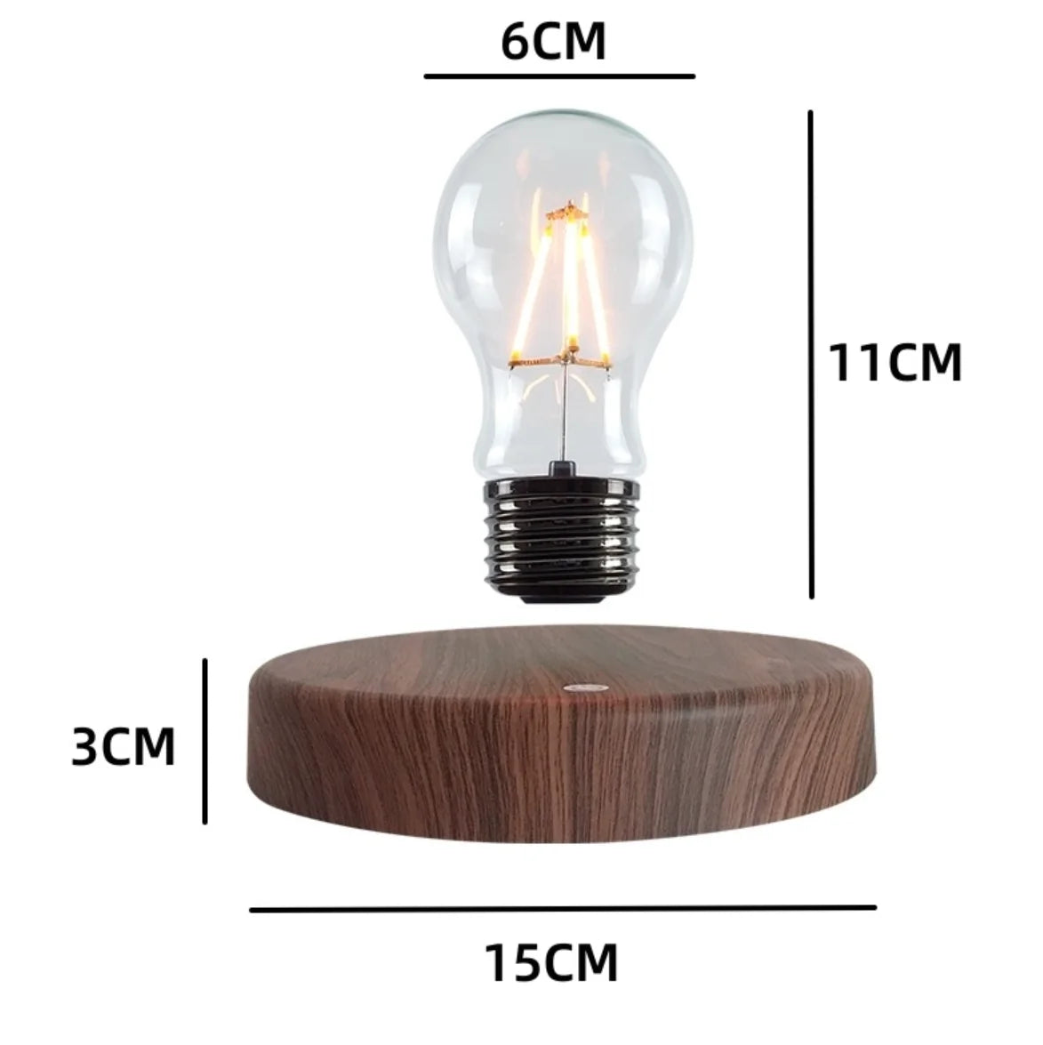 ✨ Magnetic Levitating LED Bulb Lamp | Floating Desk & Room Light