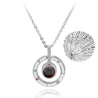 💖 Projection Necklace – 100 Languages "I Love You" Pendant