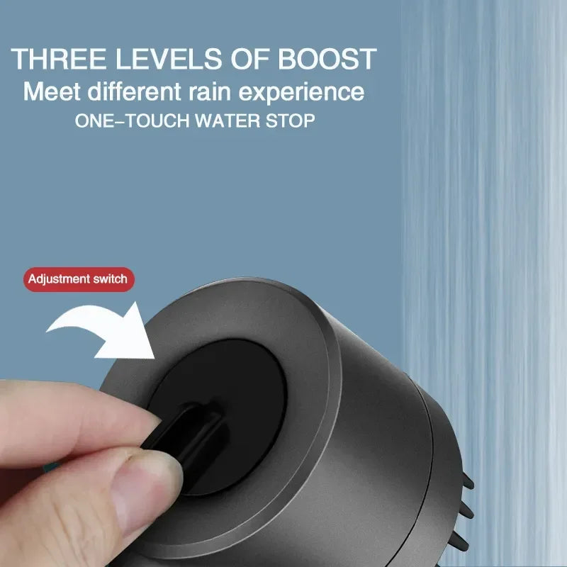 🚿 High-Pressure 3-Mode Water-Saving Shower Head