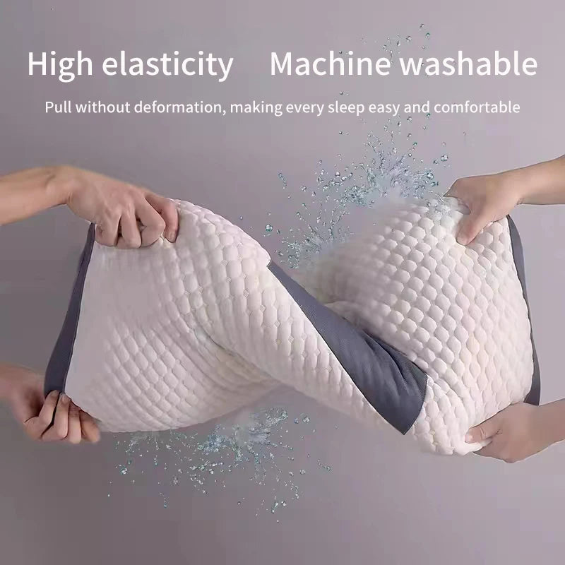 🛏️ MOYU Orthopedic Cervical Pillow with Massage Function – Cotton Cover, Adjustable Height