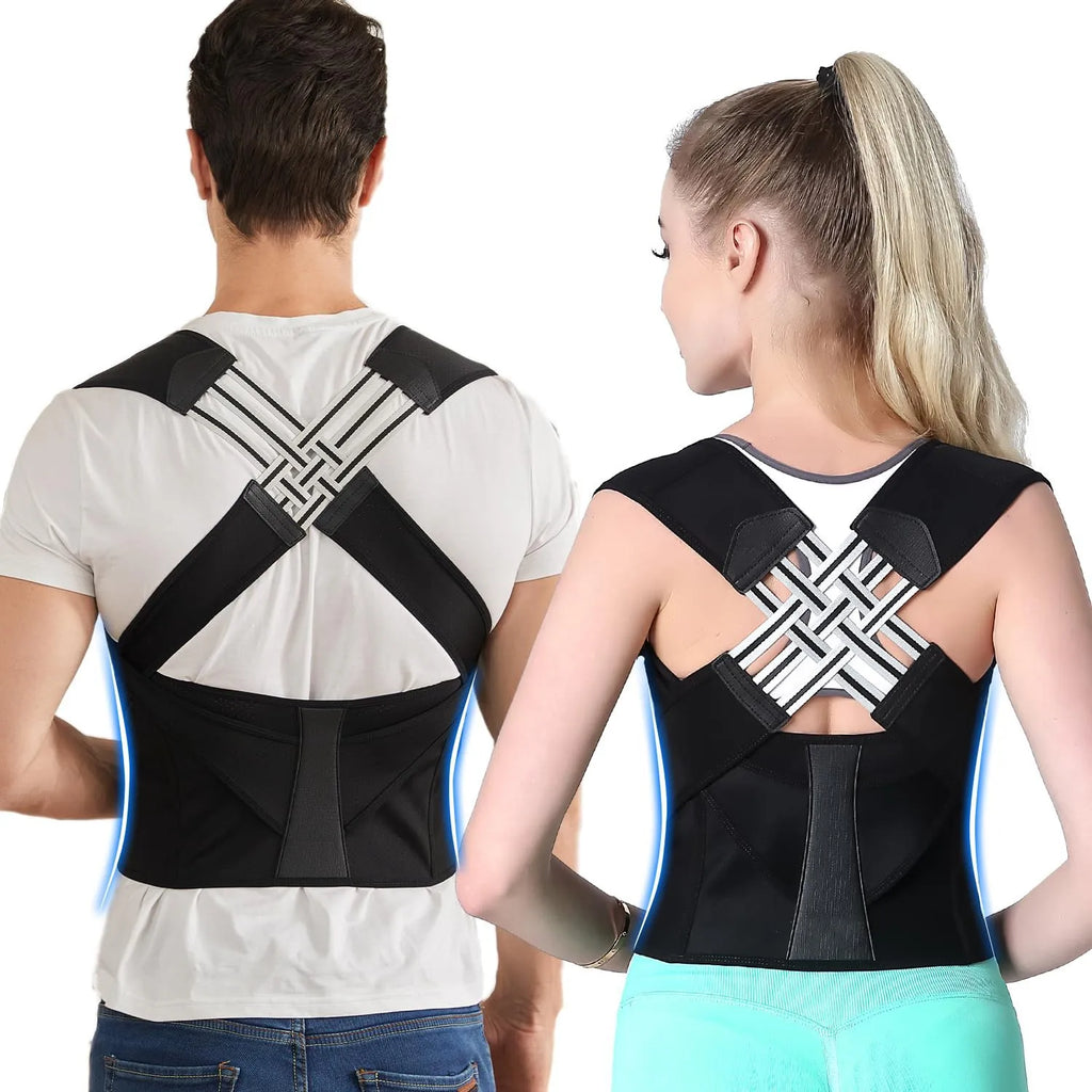 💪🩻 Back Brace Posture Corrector – Adjustable Full Back Support
