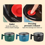 🍜 1000ml Stainless Steel Thermal Bowl with Phone Holder | Portable & Eco-Friendly