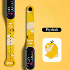 ⏰ Pokemon Strap LED Electronic Watch – Cute Pikachu & Gengar Design