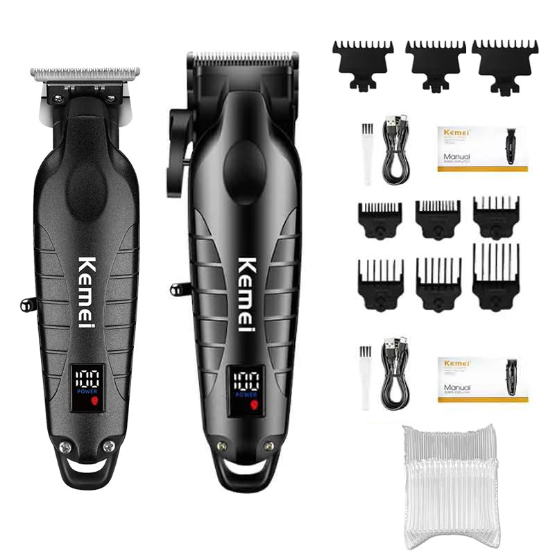 ✂️ Kemei Professional Hair Clippers & Shavers – Rechargeable Electric Grooming Tools