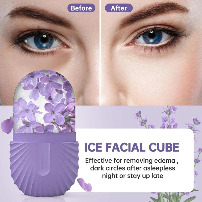 ❄️ Ice Face Roller – Silicone Ice Mold for Facial Beauty Massage