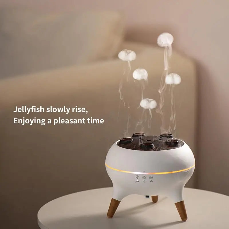 🌊 Dynamic Jellyfish Air Humidifier – 250ml Essential Oil Diffuser with Remote Control & 7-Color Night Lights