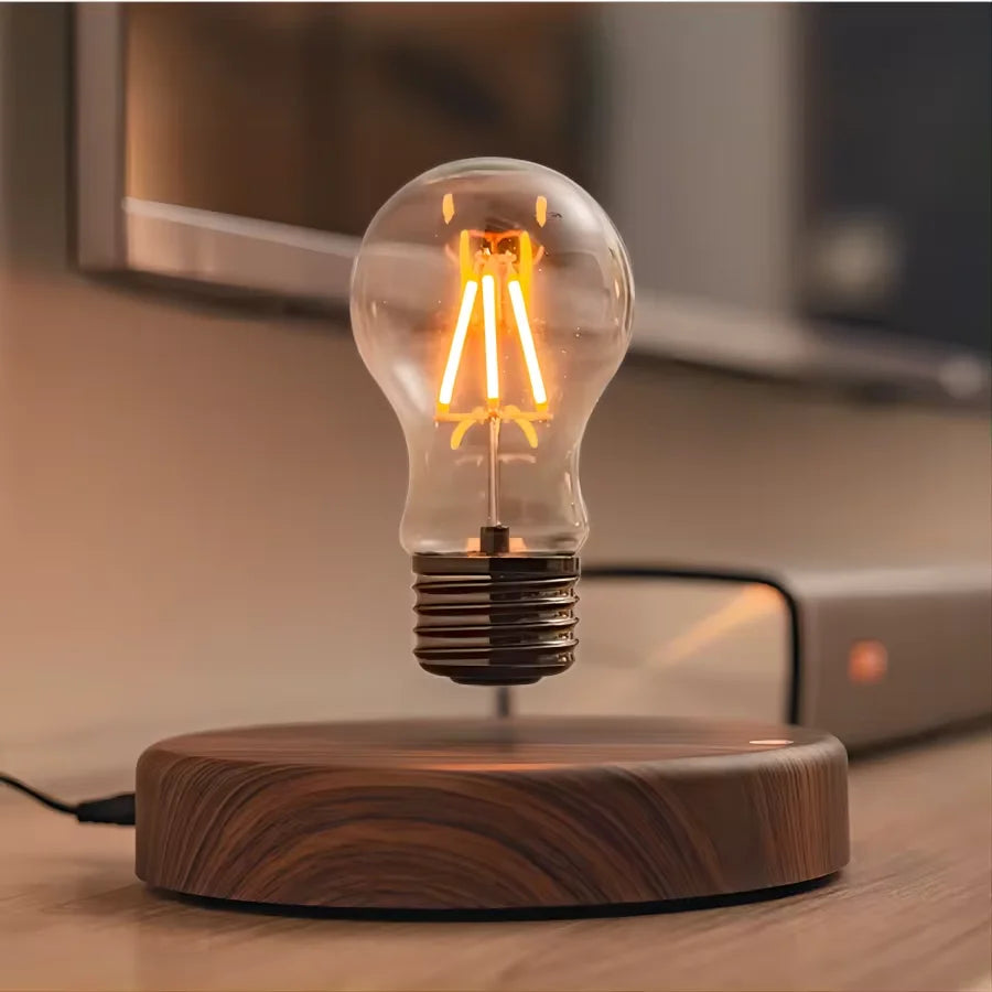 ✨ Magnetic Levitating LED Bulb Lamp | Floating Desk & Room Light