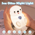 🐰 Kids Silicone Animal Night Light – USB Rechargeable LED Lamp