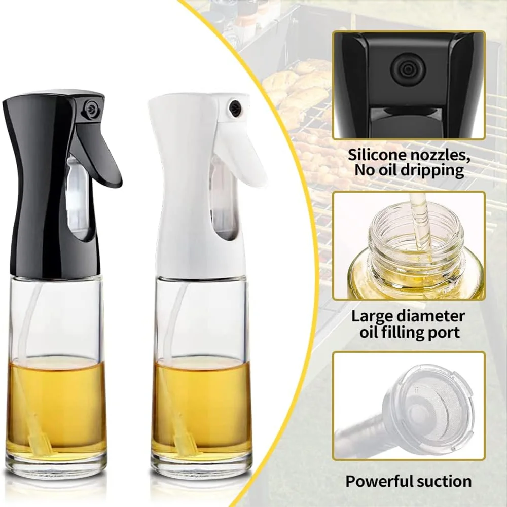 🛢️🍳🌿 Oil Spray for Cooking – Olive Oil Dispenser Bottle Sprayer Mist
