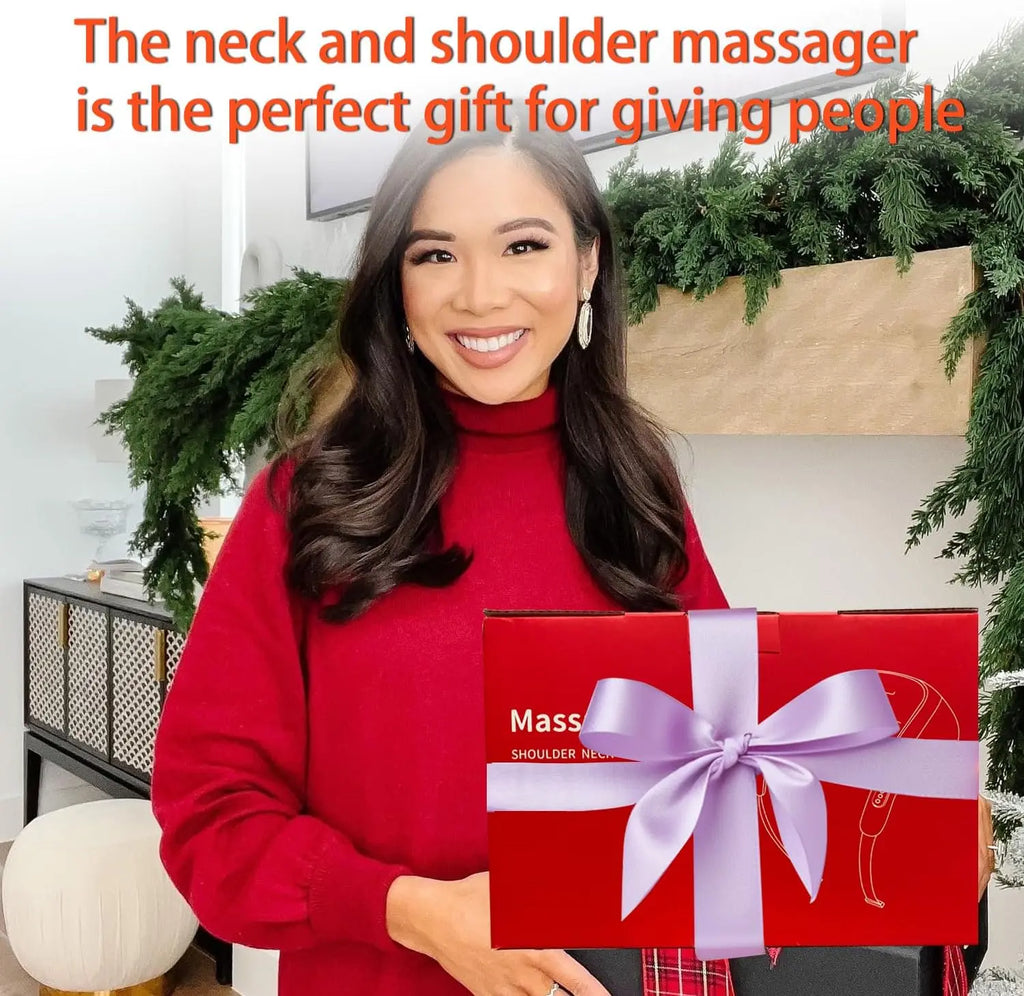 💆‍♀️ 20W Beige Neck & Shoulder Massager – Wireless Kneading Massage Shawl