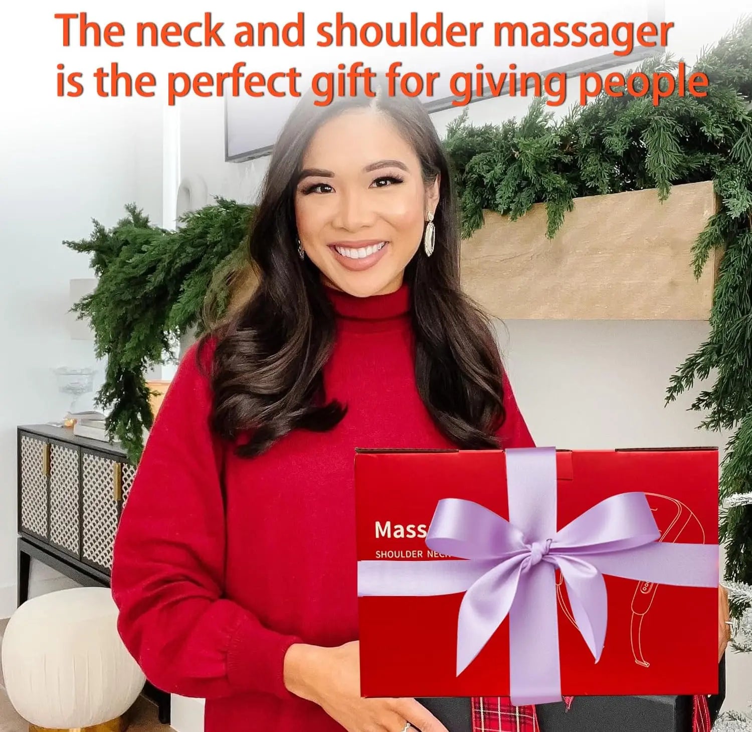 💆‍♀️ 20W Beige Neck & Shoulder Massager – Wireless Kneading Massage Shawl