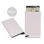 💳 RFID Smart Wallet – Slim & Minimalist Metal Card Holder for Men & Women