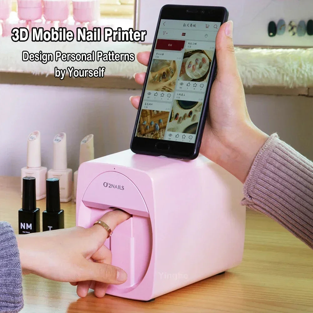 💅 OUCEY Smart Nail Printer – AI Nail Art Machine with High-Resolution Printing