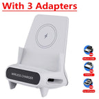 🔋 15W Wireless Charging Stand – Fast Charger & Desktop Phone Holder for iPhone, Samsung, Xiaomi, LG & More