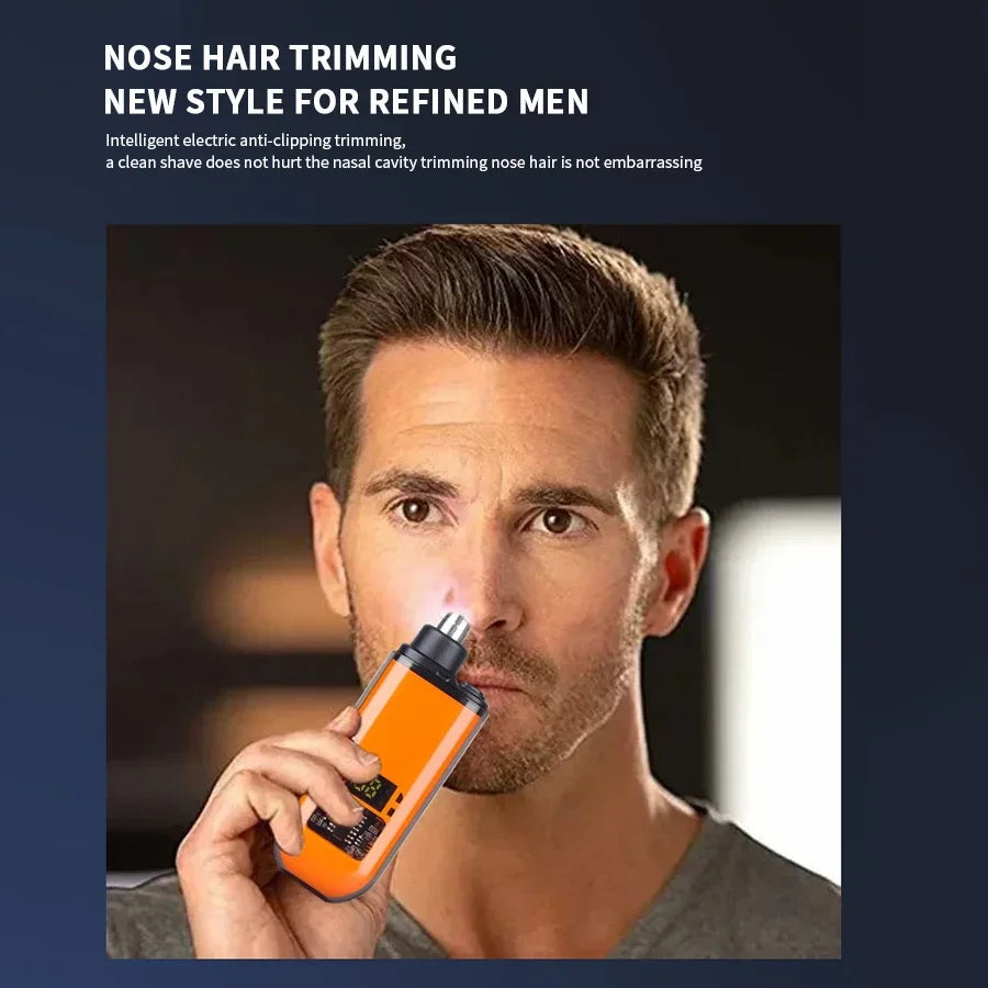 ✂️ 2 in 1 Electric Ear & Nose Hair Trimmer – Portable Professional Grooming Tool