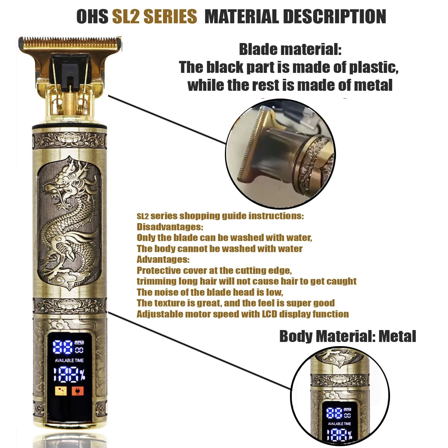 💈 T9 Hair Clipper – Electric Beard & Hair Trimmer for Men