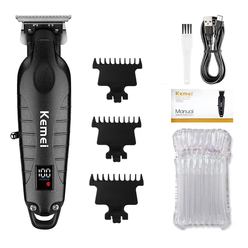 ✂️ Kemei Professional Hair Clippers & Shavers – Rechargeable Electric Grooming Tools