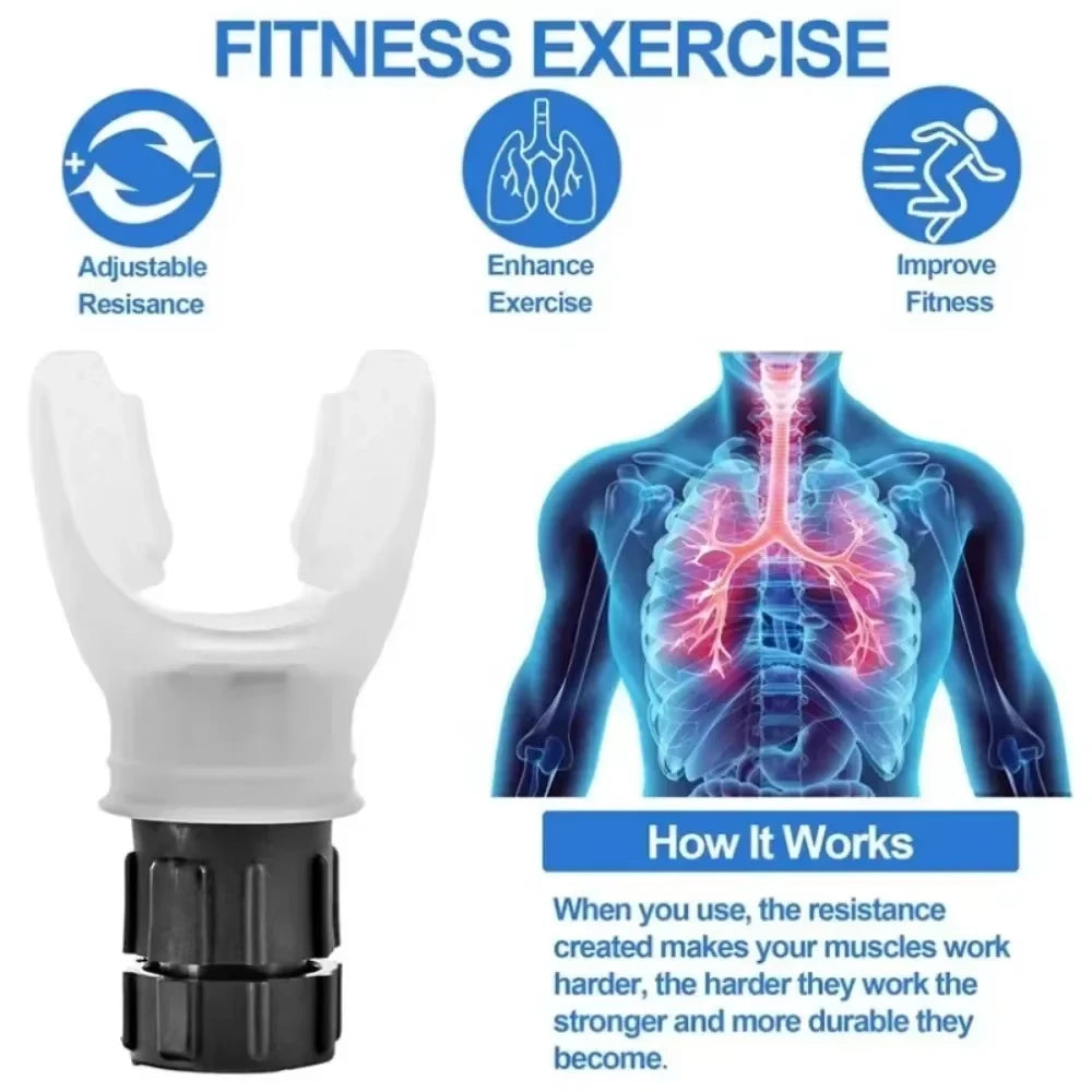 🏋️ Breathing Exerciser Device | Adjustable Resistance Lung Trainer