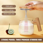 ☕ Self-Stirring Coffee Mug – 400ml High-Speed Electric Mixing Glass