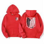 ⚔ Attack on Titan Hoodie – Unisex Anime Streetwear Pullover