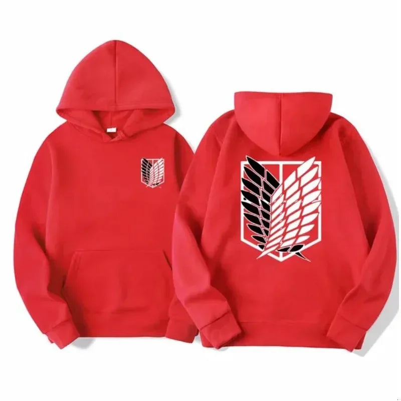 ⚔ Attack on Titan Hoodie – Unisex Anime Streetwear Pullover