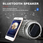 ☀️🌬️ 4-in-1 Solar Rechargeable Fan & Camping Night Light with Power Bank