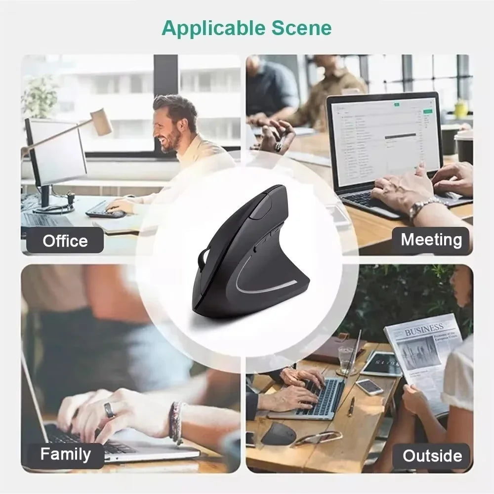 🖱️ XIKCU 2.4GHz Wireless Mouse – 1600 DPI