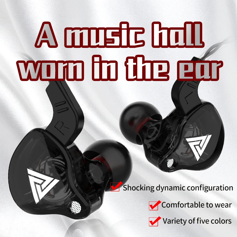 🎧 Original QKZ AK6 In-Ear Earphones – 6 Dynamic Driver Unit