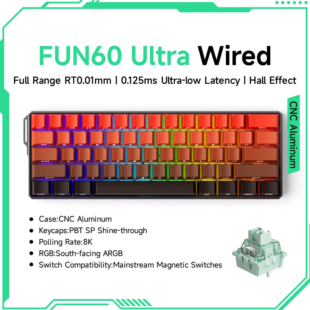 ⌨️ AKKO MonsGeek FUN60 Series Mechanical Keyboard – 61 Keys
