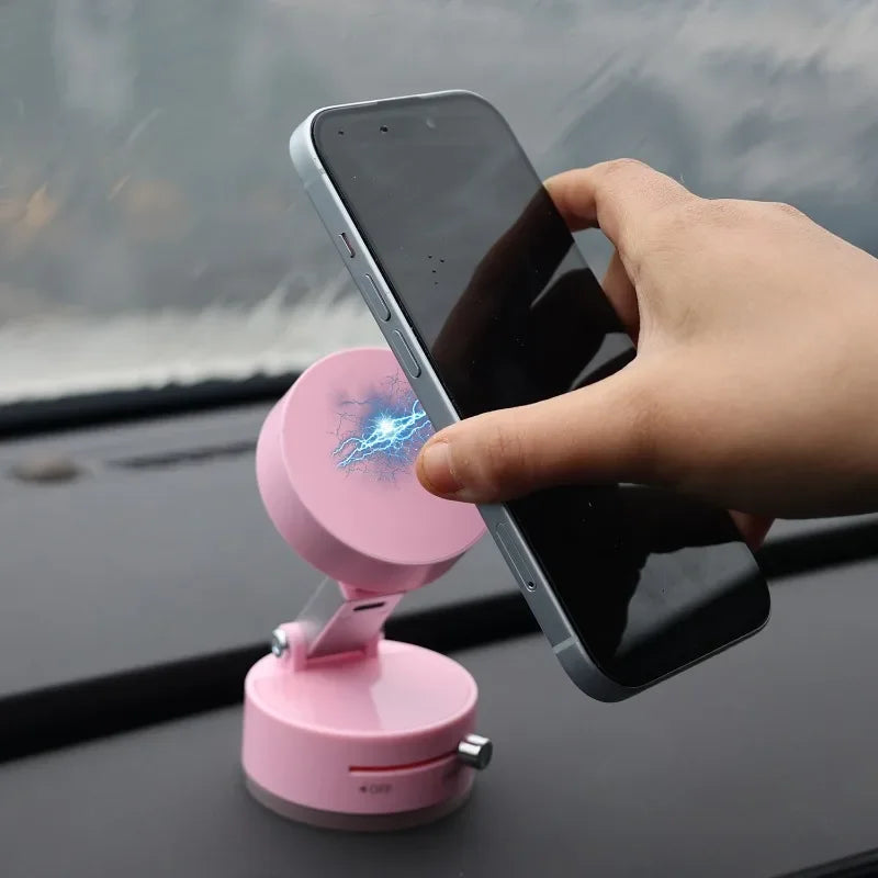 📱 Vacuum Adsorption Magnetic Phone Mount – Double-Sided Hands-Free Holder