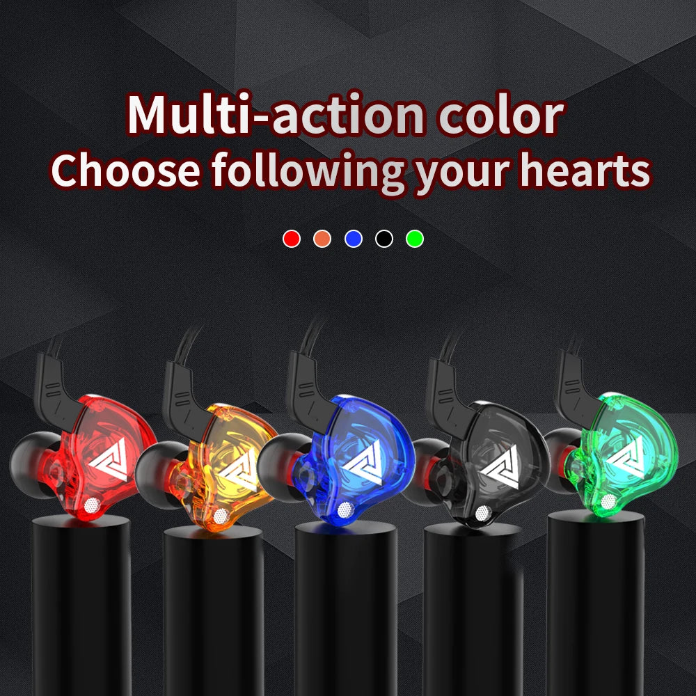 🎧 Original QKZ AK6 In-Ear Earphones – 6 Dynamic Driver Unit