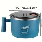 🍜 1000ml Stainless Steel Thermal Bowl with Phone Holder | Portable & Eco-Friendly